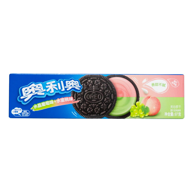 Biscuiți Oreo cu struguri și piersici 97g