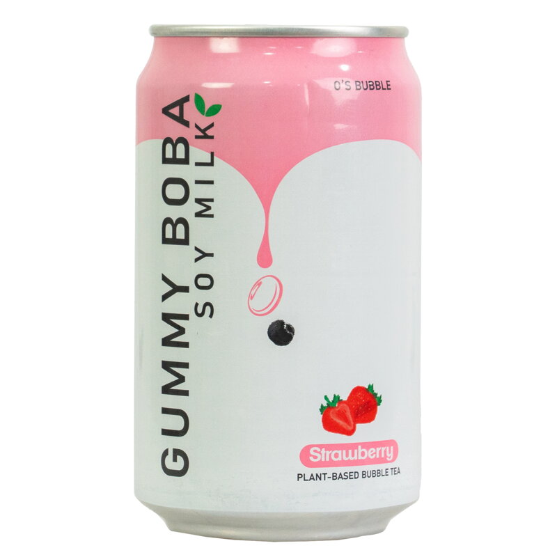 O´s Bubble Gummy Boba lapte de soia căpșuni 315ml